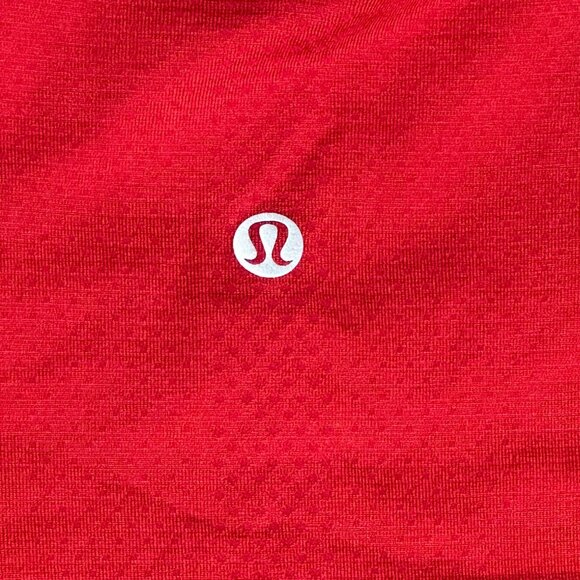 Lululemon Swiftly Tech Long Sleeve Shirt Womens Size 8 Red Lightweight Seamless - Picture 5 of 6